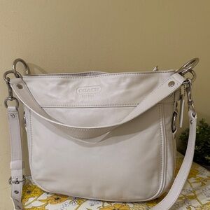 Coach Zoe Leather Convertible Hobo HandBag |Coach women’s crossbody shoulder bag
